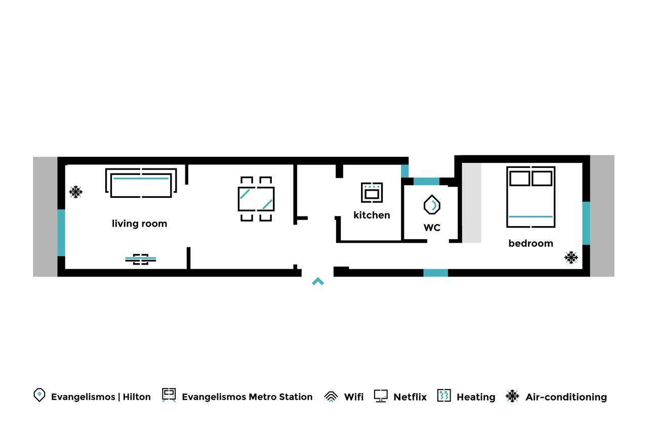 Urban Chic 1Bd Apartment In Hilton District By Upstreet Athena Bagian luar foto